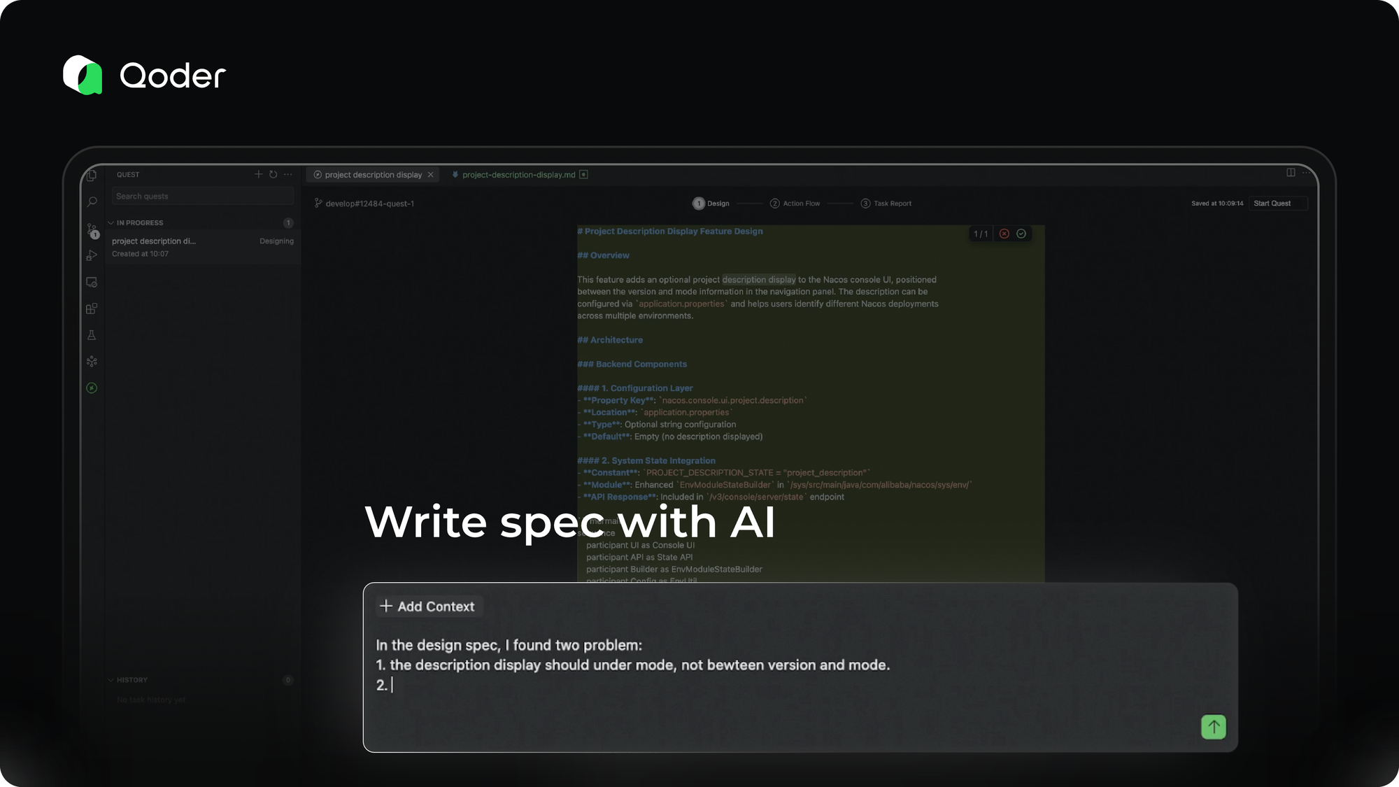 NES и автодополнение кода в Qoder