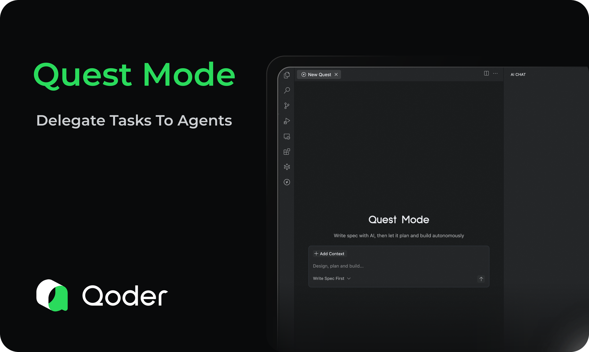 Quest Mode в Qoder — автономный агент работает по спецификации
