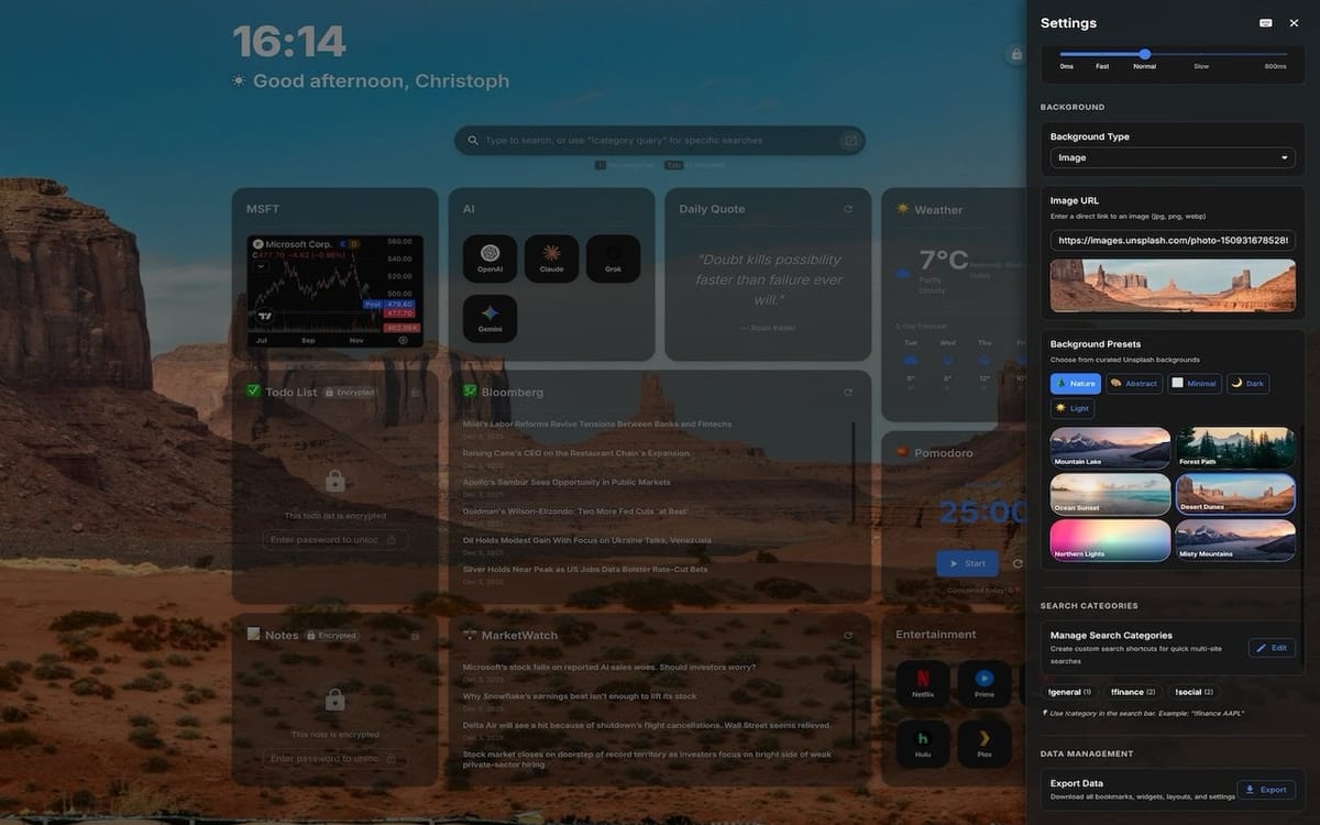 Dashly — превращаем новую вкладку в рабочий дашборд