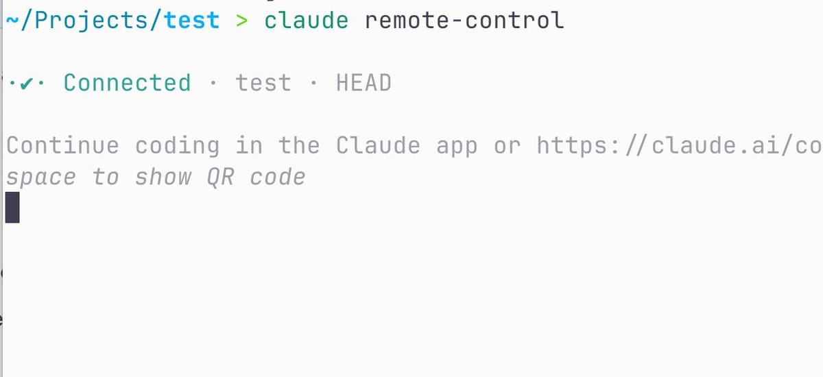Claude Code Remote Control: управляй сессией с телефона