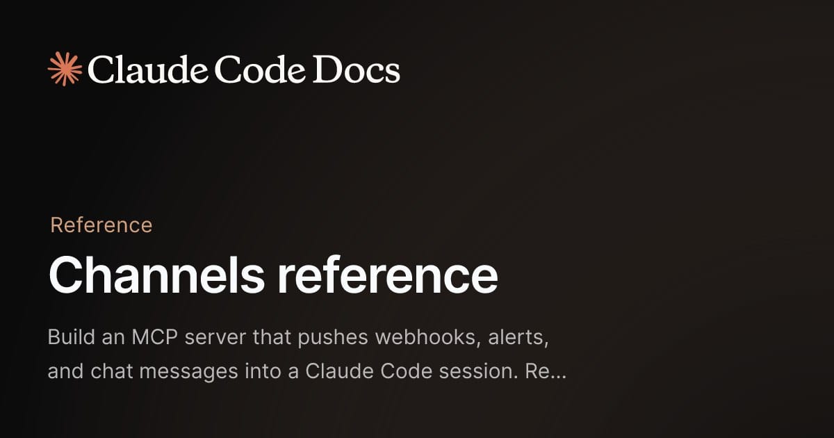 Channels в Claude Code: подключаем Telegram, Discord и вебхуки