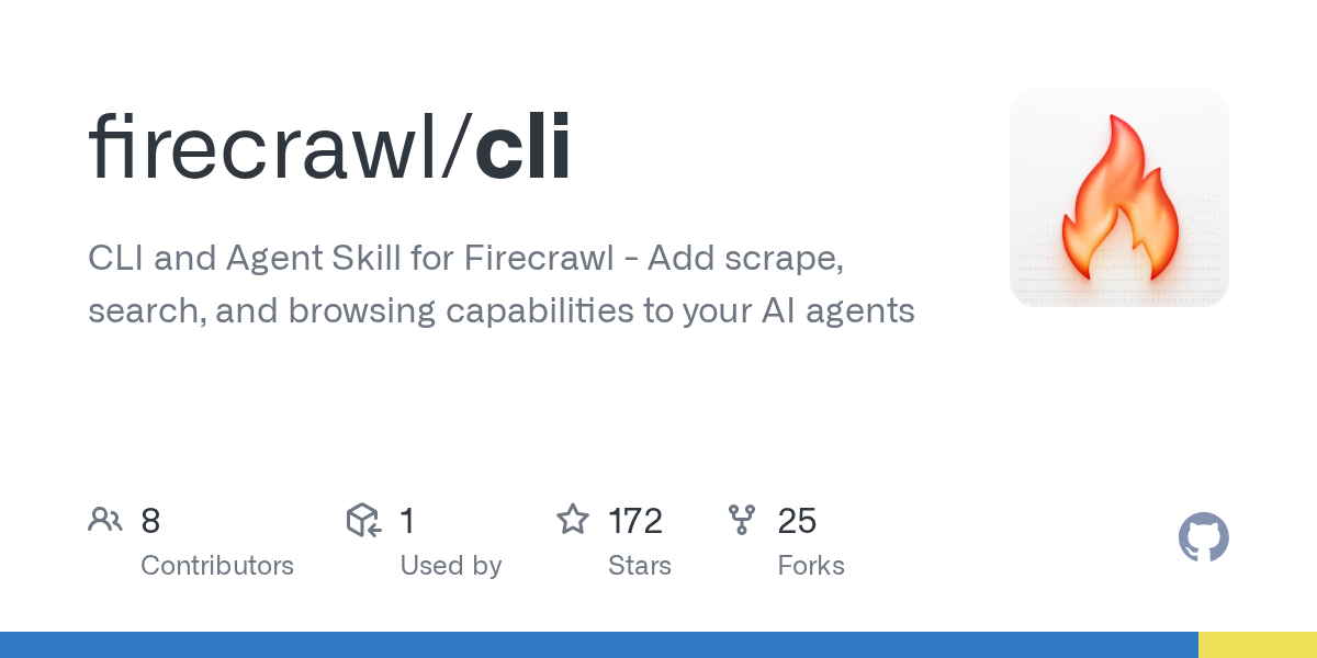Firecrawl CLI: веб-скрейпинг из терминала для AI-агентов