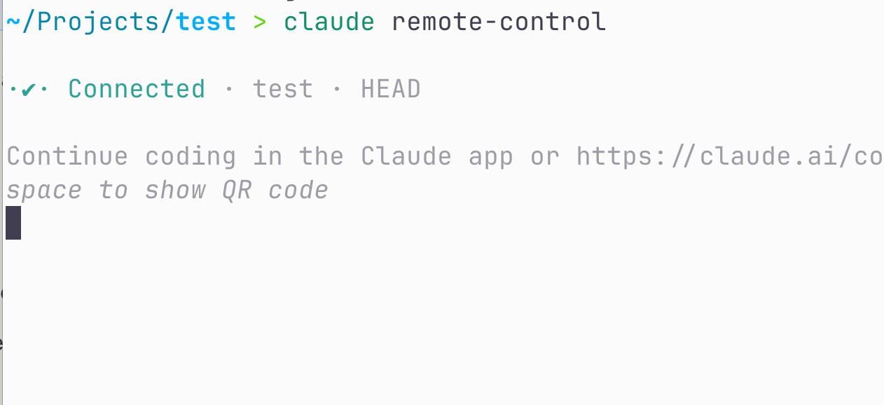 Claude Code Remote Control — управление с телефона (2026)