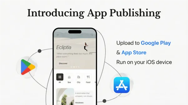 Manus теперь публикует приложения в App Store и Google Play