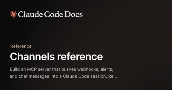 Channels в Claude Code: подключаем Telegram, Discord и вебхуки