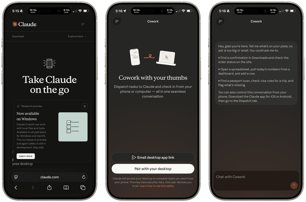 Claude Dispatch: управляй Cowork с телефона