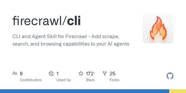 Firecrawl CLI: веб-скрейпинг из терминала для AI-агентов