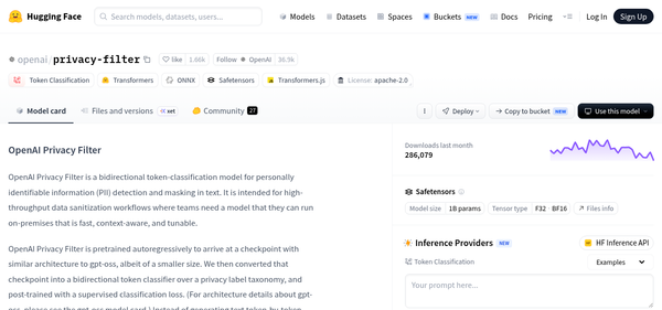 Как запустить OpenAI Privacy Filter локально