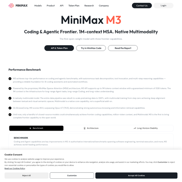 MiniMax M3: открытая модель бьёт GPT-5.5 в кодинге