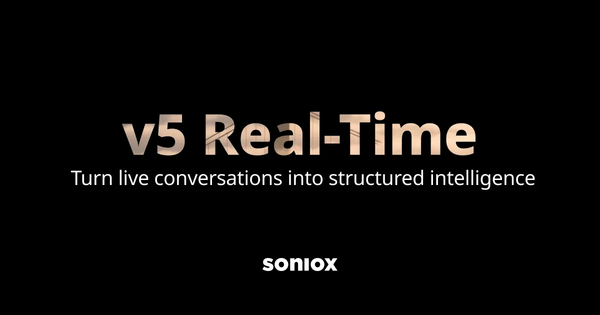 Soniox v5 Real-Time: распознавание речи для агентов